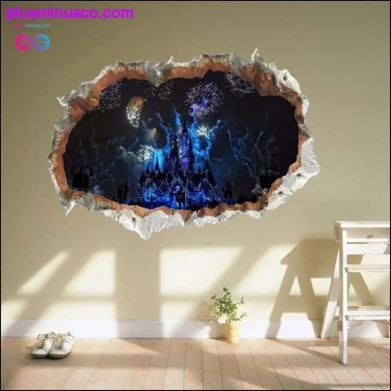 3D Broken Wall Hole Wall Stickers For Home and Office