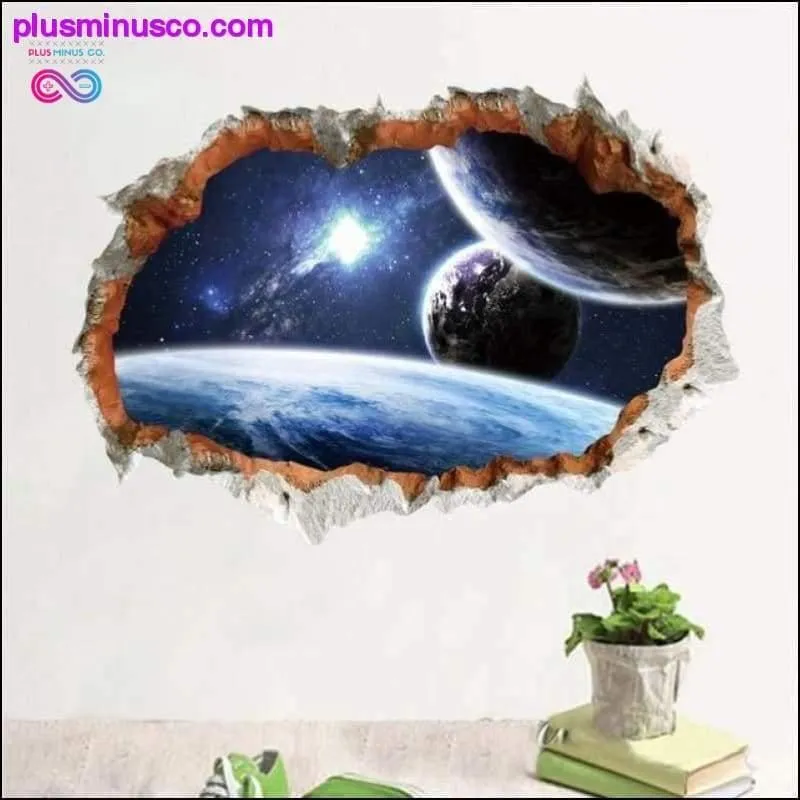 3D Broken Wall Hole Wall Stickers For Home and Office