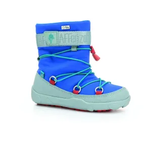 Affenzahn Snow Boot Vegan Blue Shark winter barefoot boots