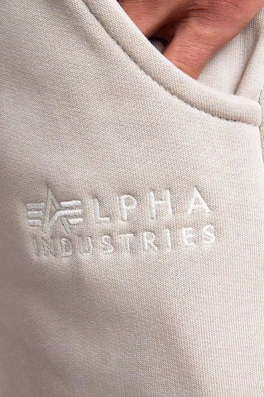 Alpha Industries cotton joggers beige color