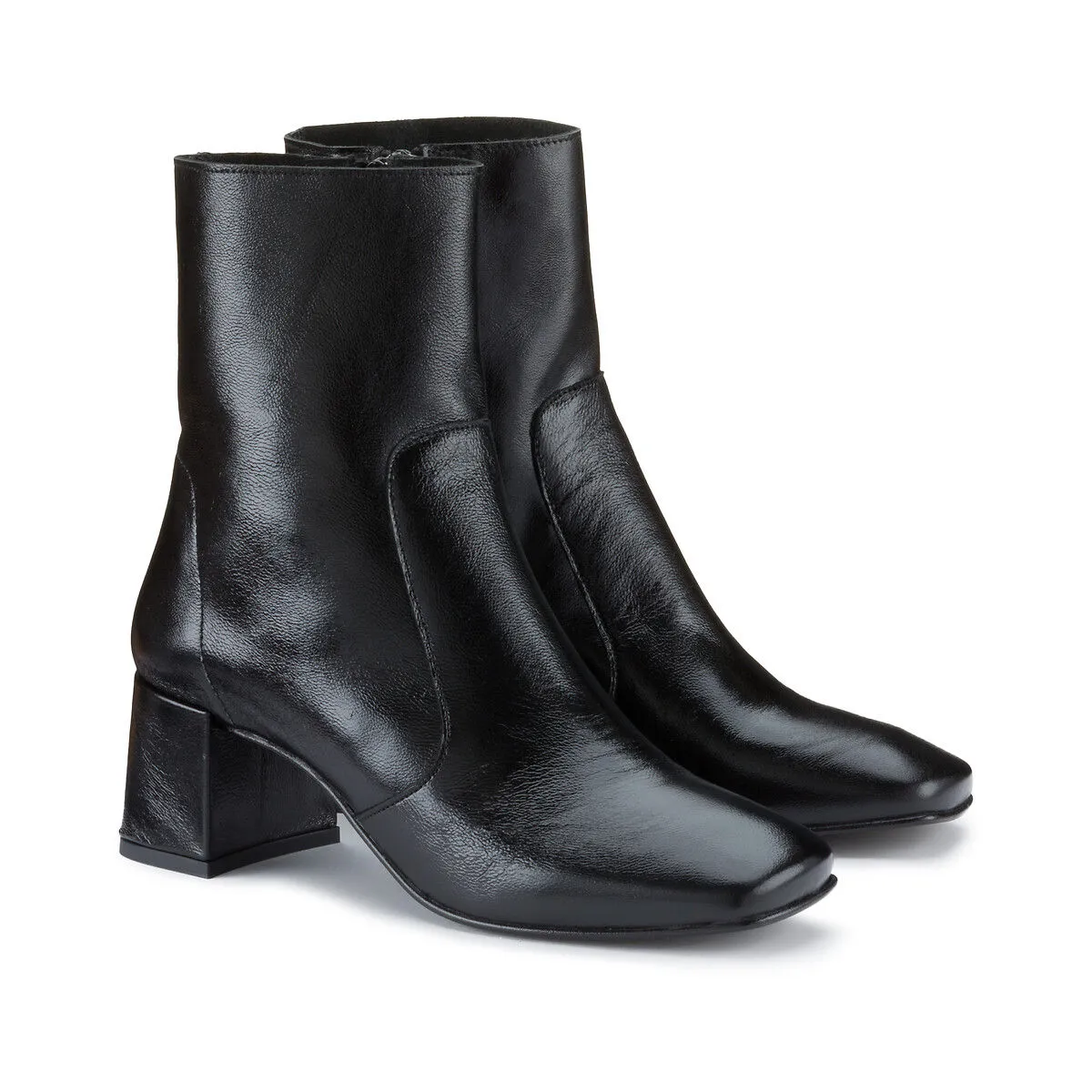 Amalric Aged Leather Ankle Boots