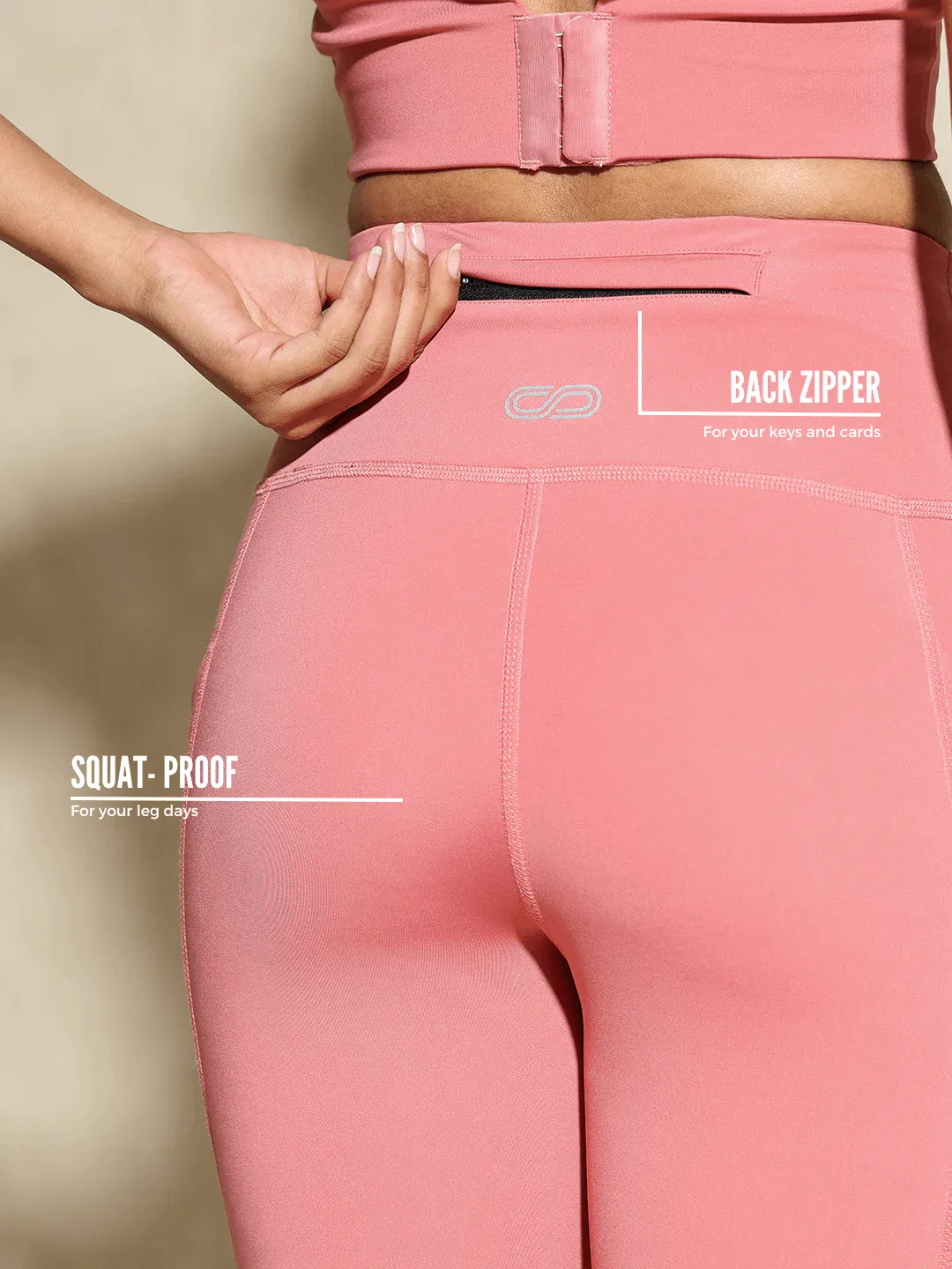 Aura Leggings Peony Pink