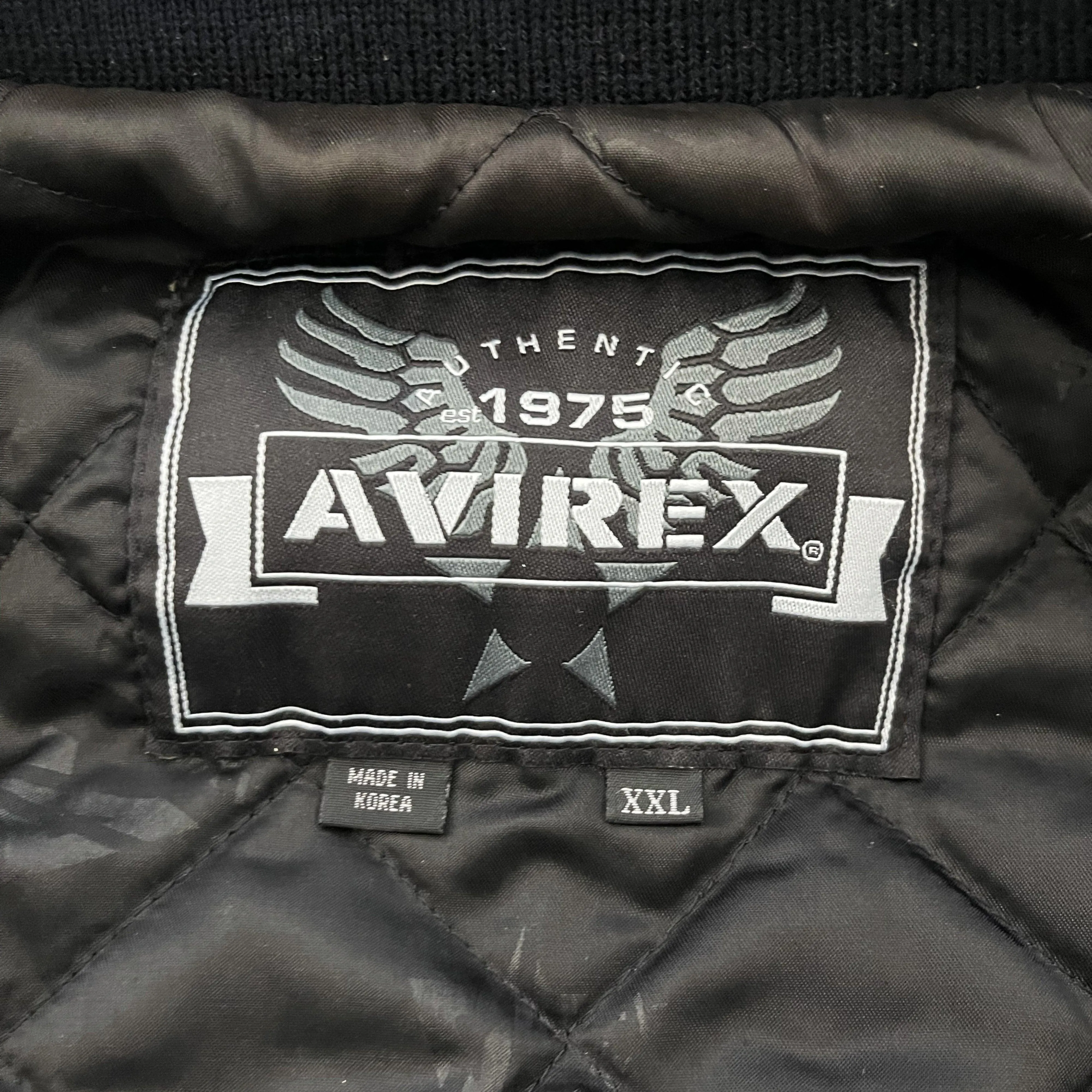 Avirex Leather Varsity Jacket - XXL