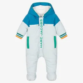 Baby Boys Blue Padded Snowsuit