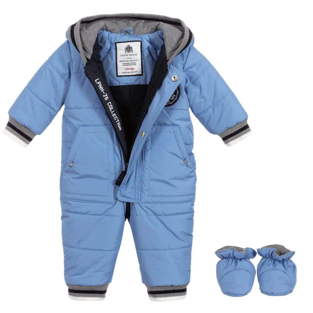 Baby Boys Blue Snowsuit