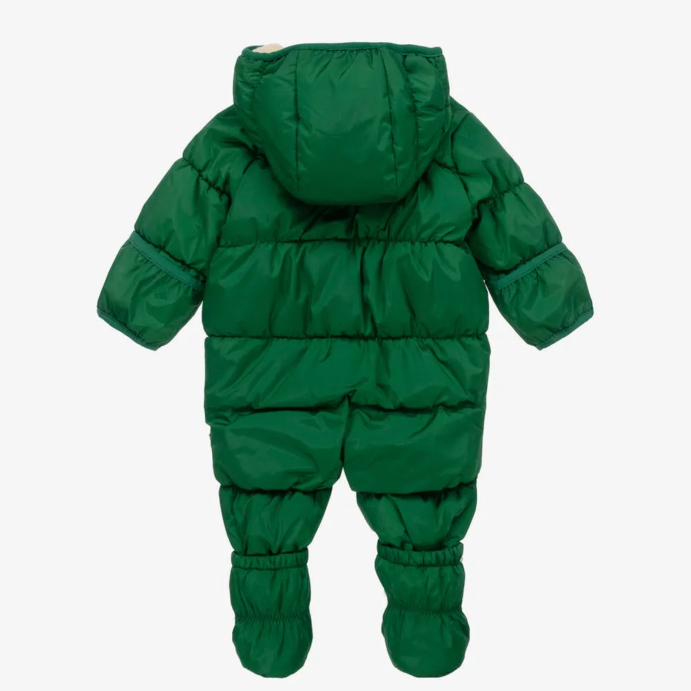 Baby Boys Green Snowsuit