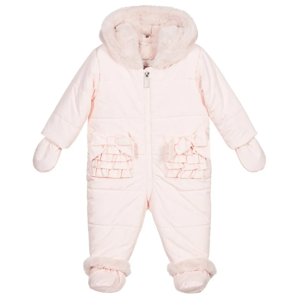 Baby Girls Pink Snowsuit