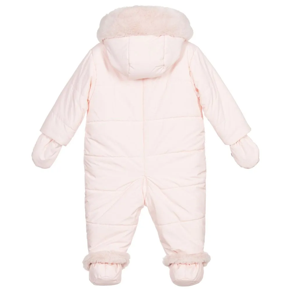 Baby Girls Pink Snowsuit