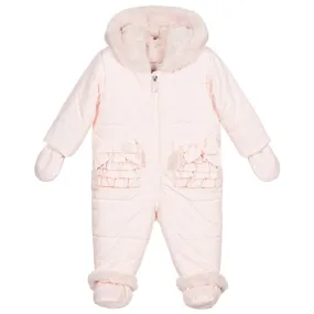 Baby Girls Pink Snowsuit