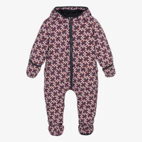 Baby Red Monogram Snowsuit