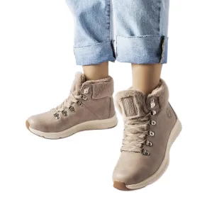 Beige insulated boots Big Star MM274487