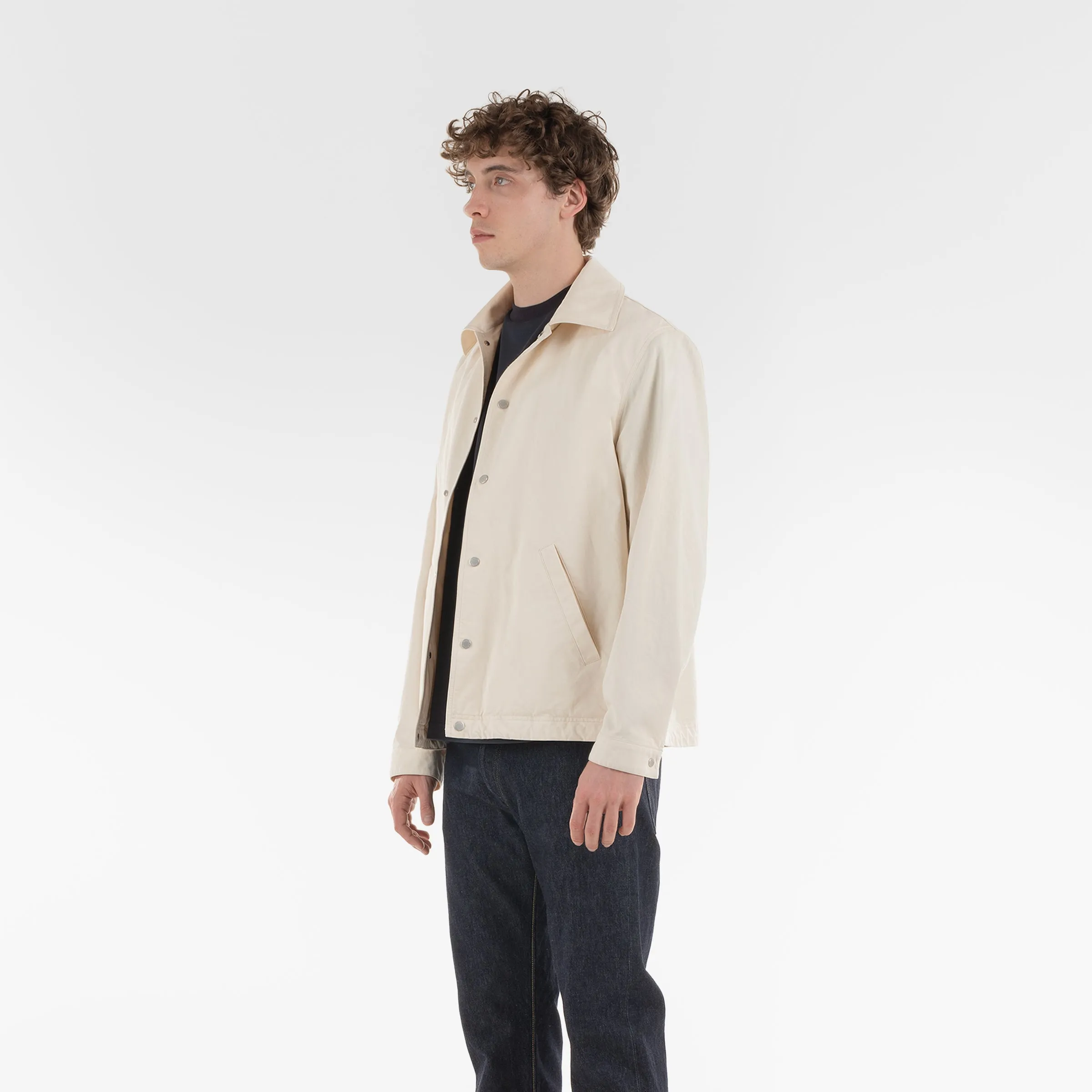 BIO GABARDINE COACH JACKET / NATURALE