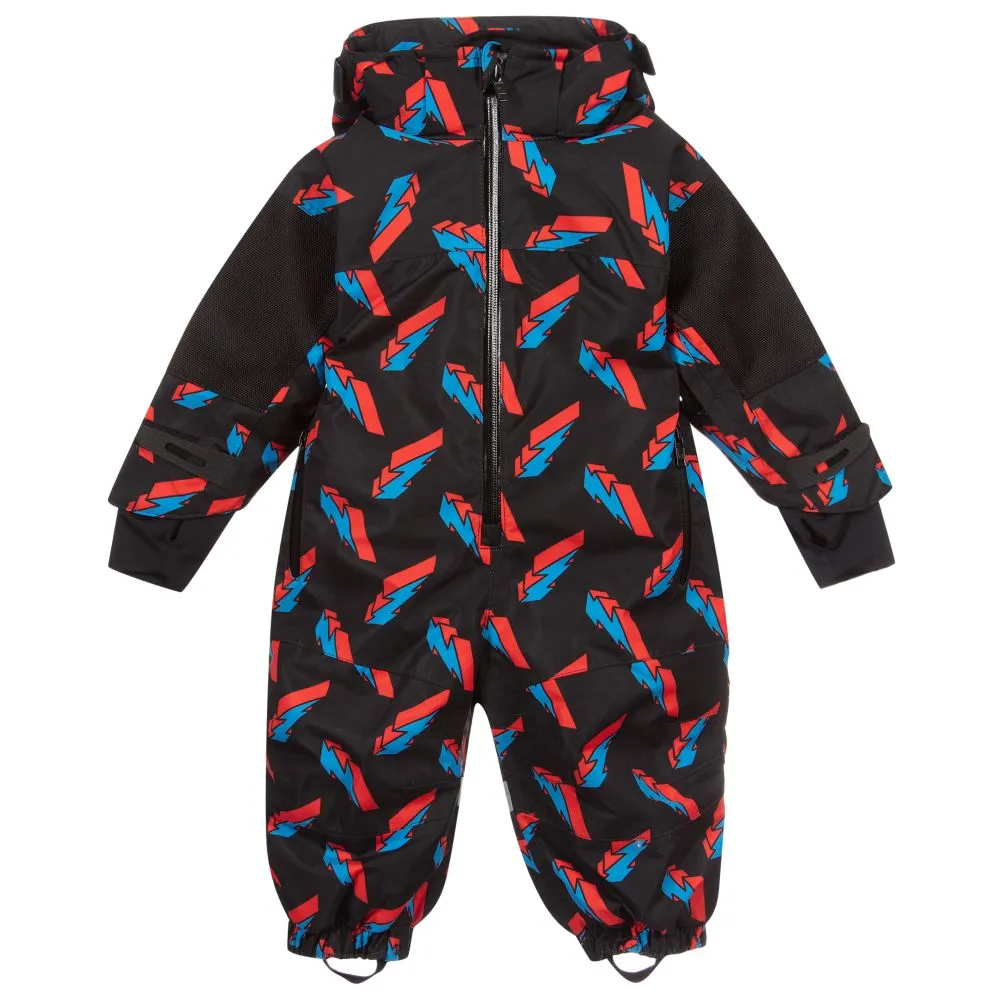 Black Lightning Bolt Snowsuit 