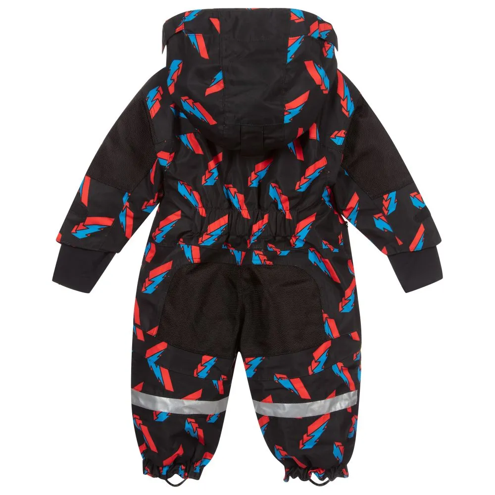 Black Lightning Bolt Snowsuit 