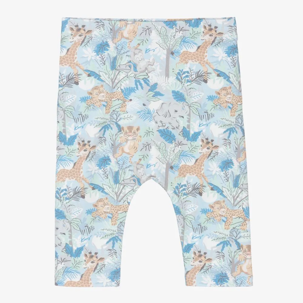 Blue Animals Baby Leggings