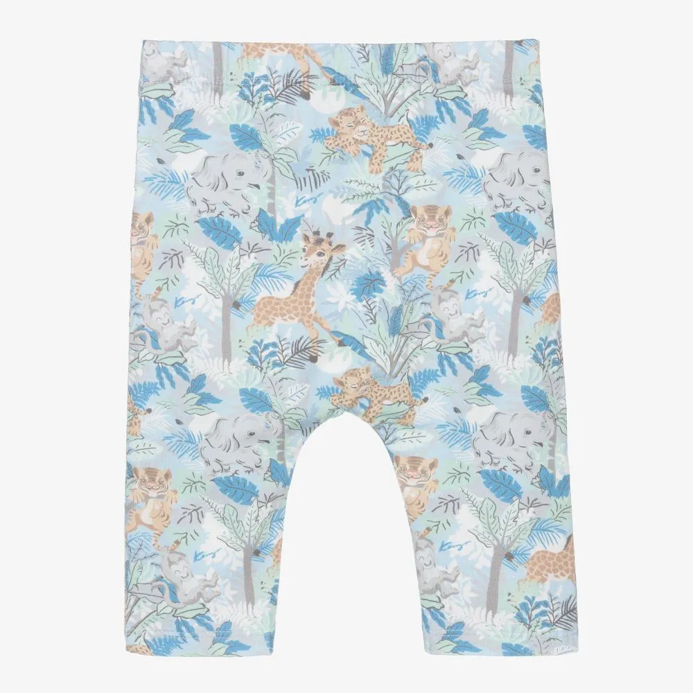 Blue Animals Baby Leggings