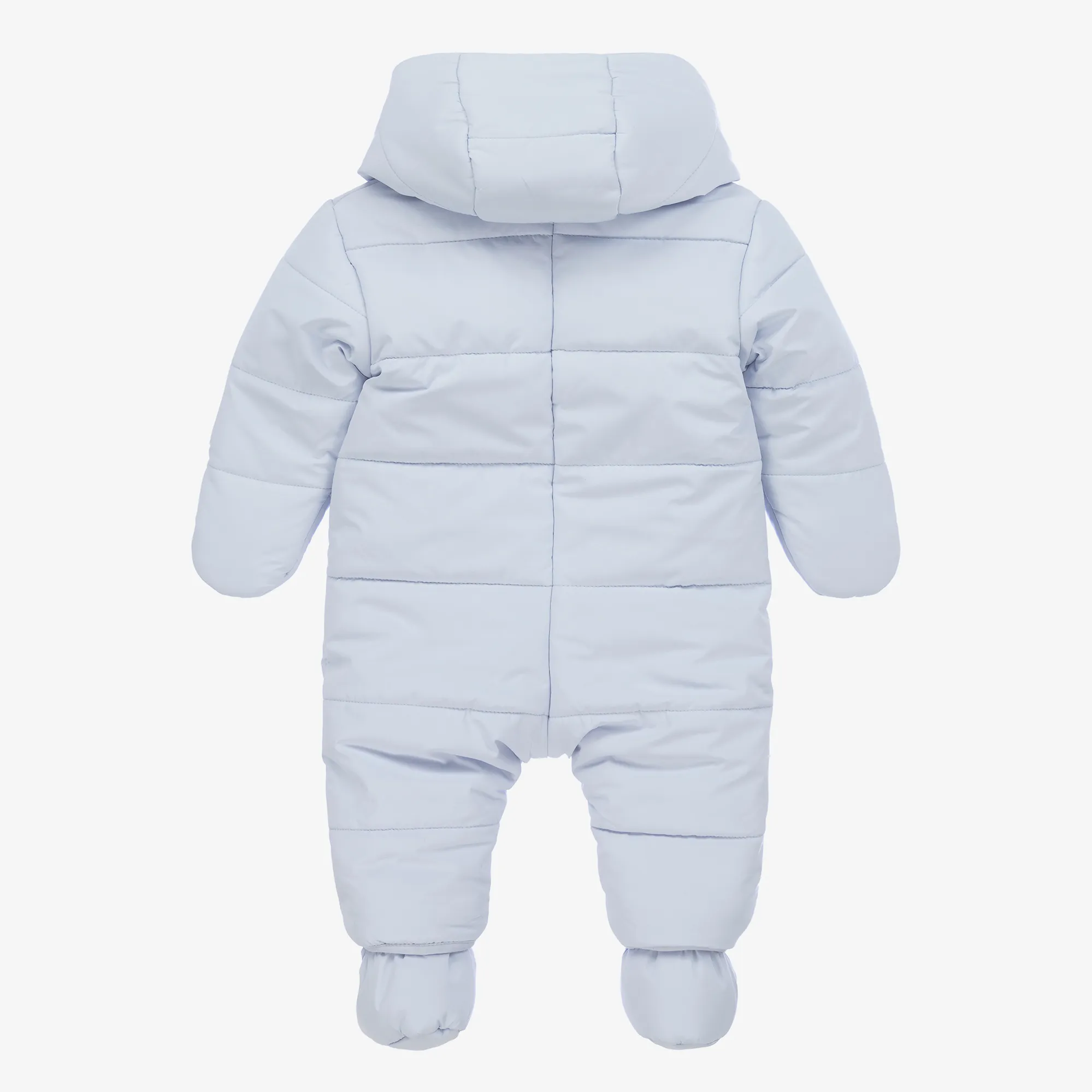 Blue Elephant Puffer Baby Snowsuit