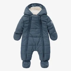 Blue Puffer Baby Snowsuit