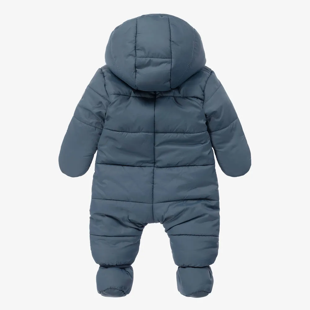 Blue Puffer Baby Snowsuit