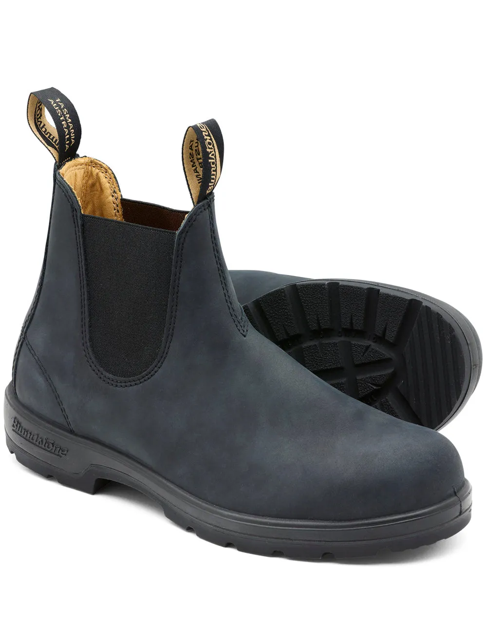 Blundstone 587 Rustic Black Chelsea Boots