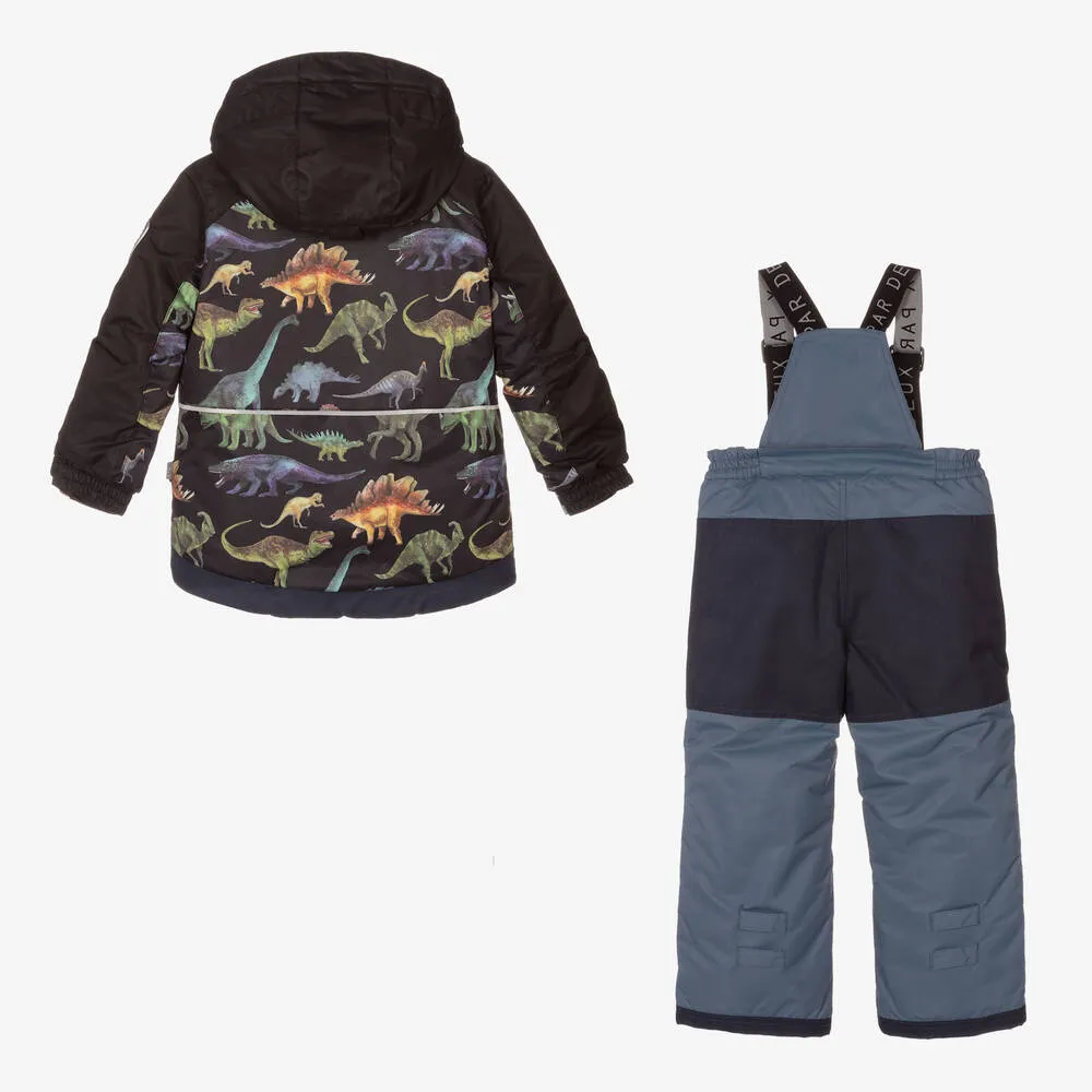 Boys Black 2 Piece Snowsuit