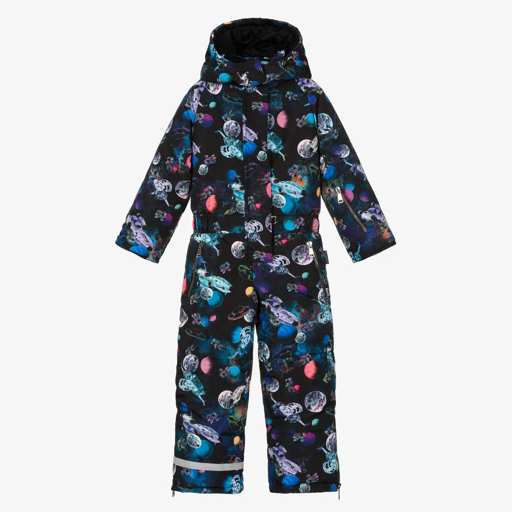 Boys Black Astronaut Snowsuit