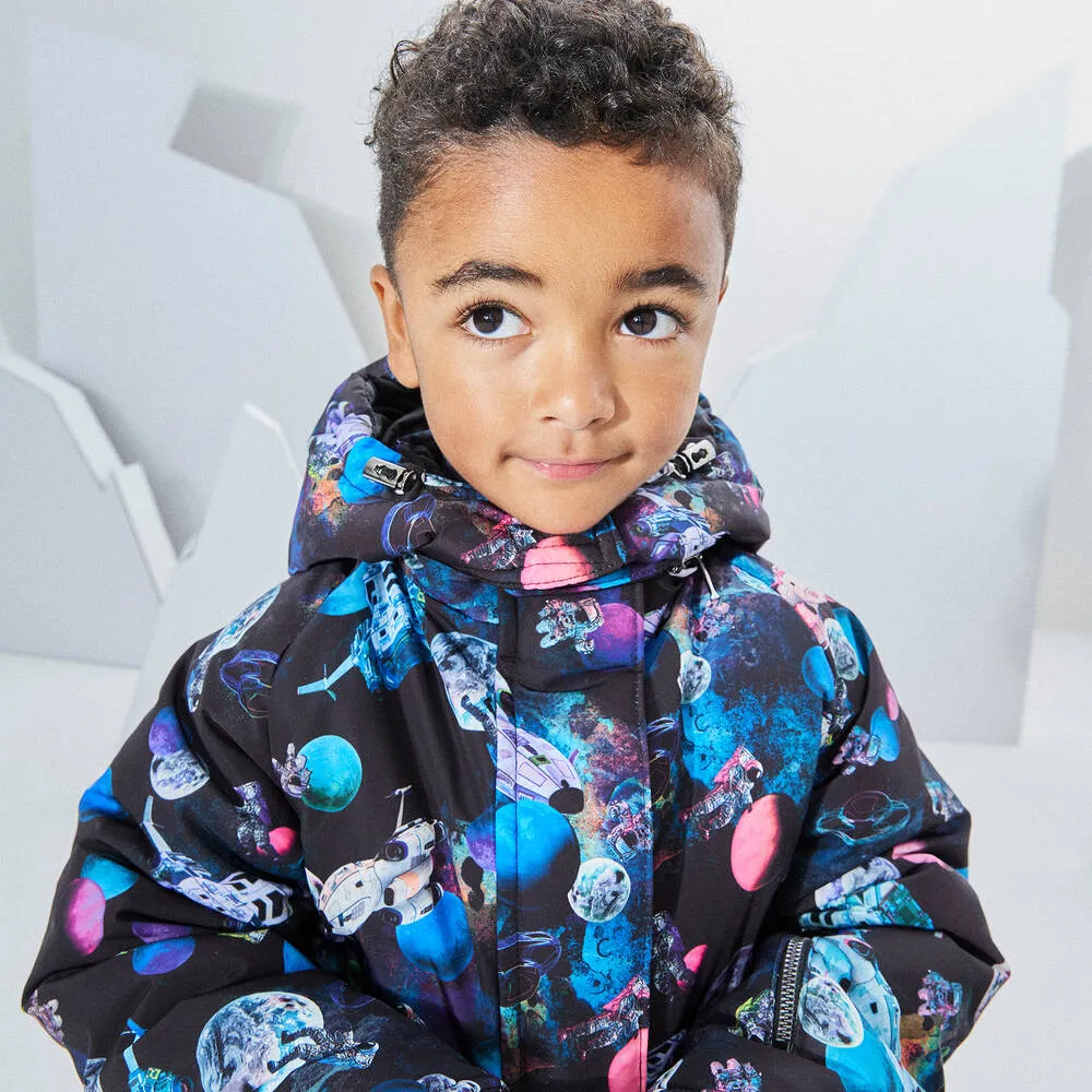 Boys Black Astronaut Snowsuit