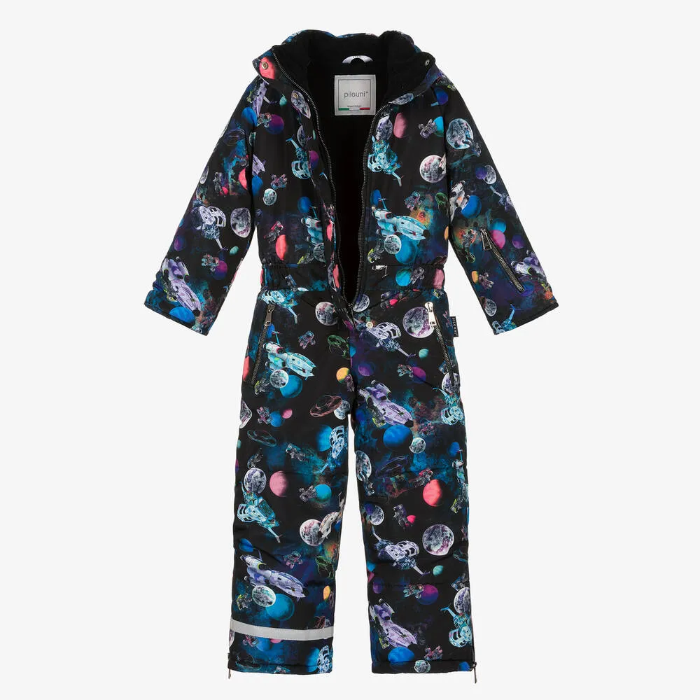 Boys Black Astronaut Snowsuit