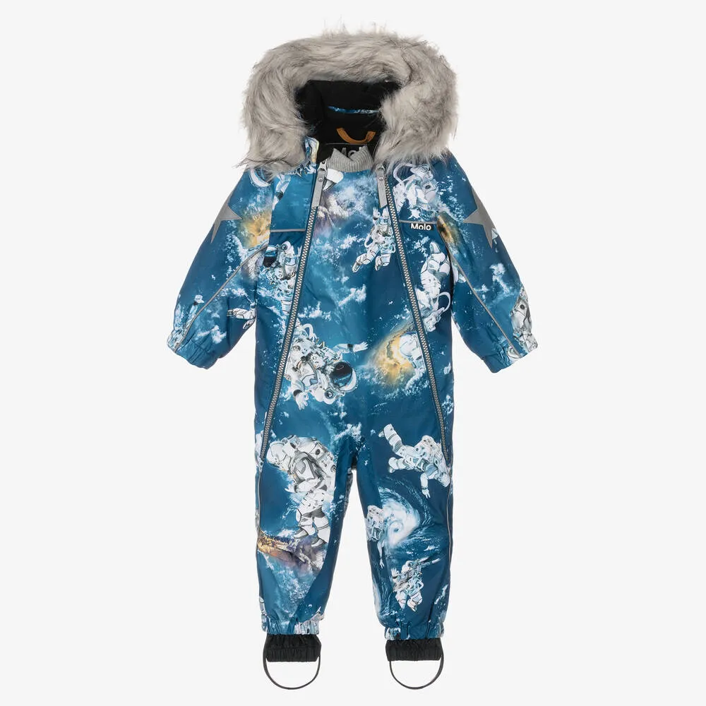 Boys Blue Astronauts Snowsuit