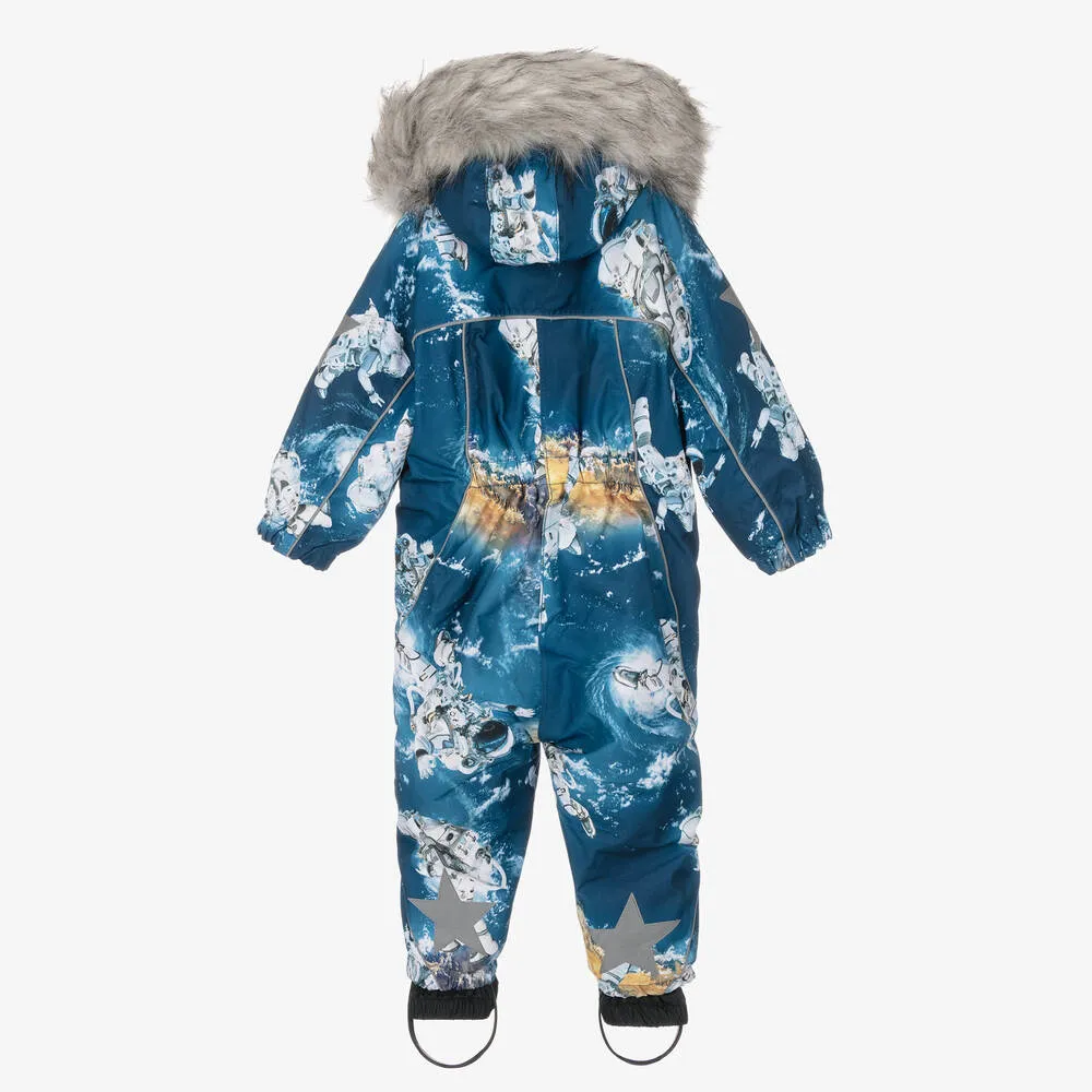 Boys Blue Astronauts Snowsuit