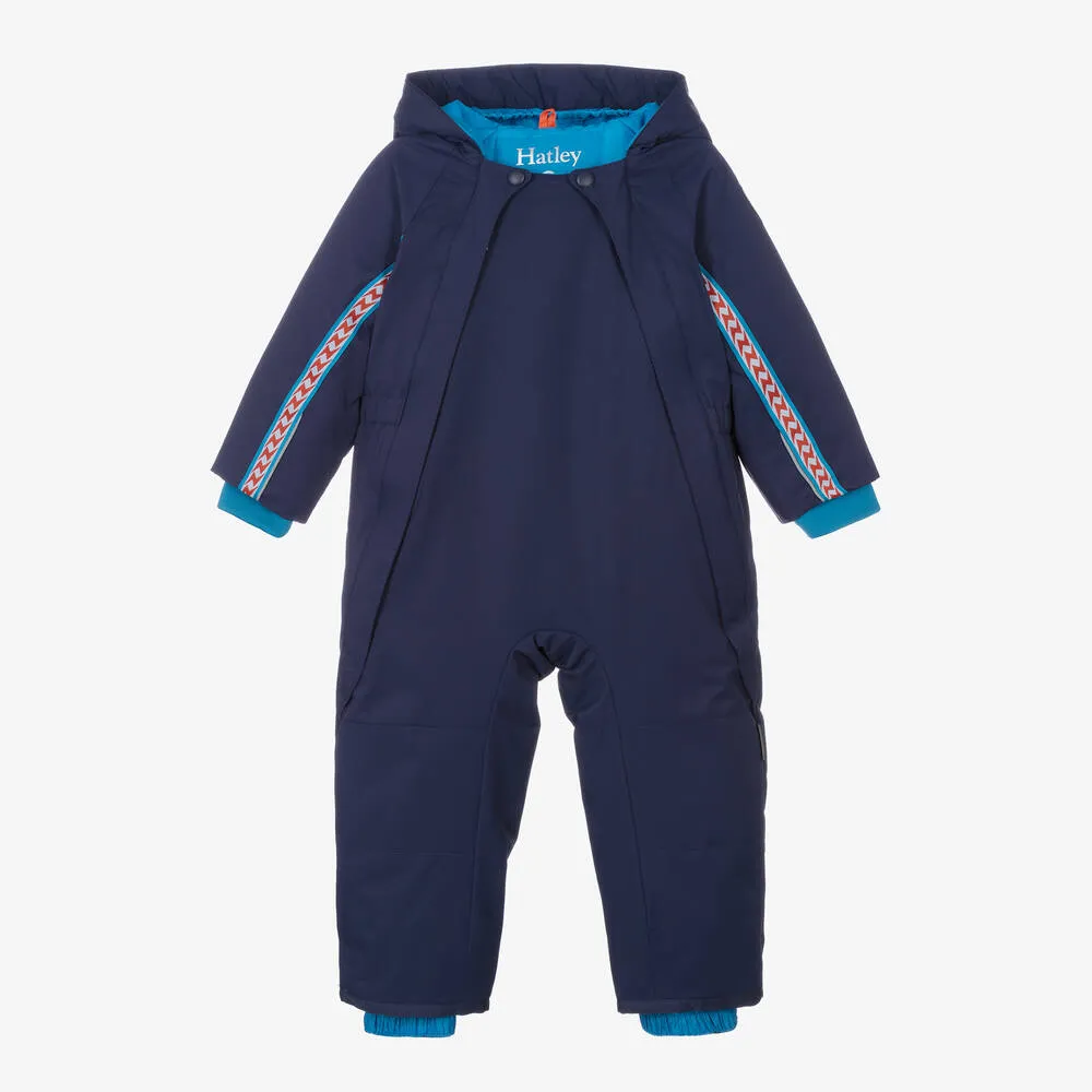 Boys Blue Padded Snowsuit