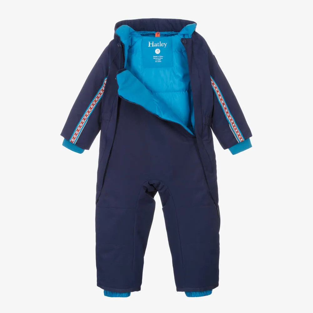 Boys Blue Padded Snowsuit