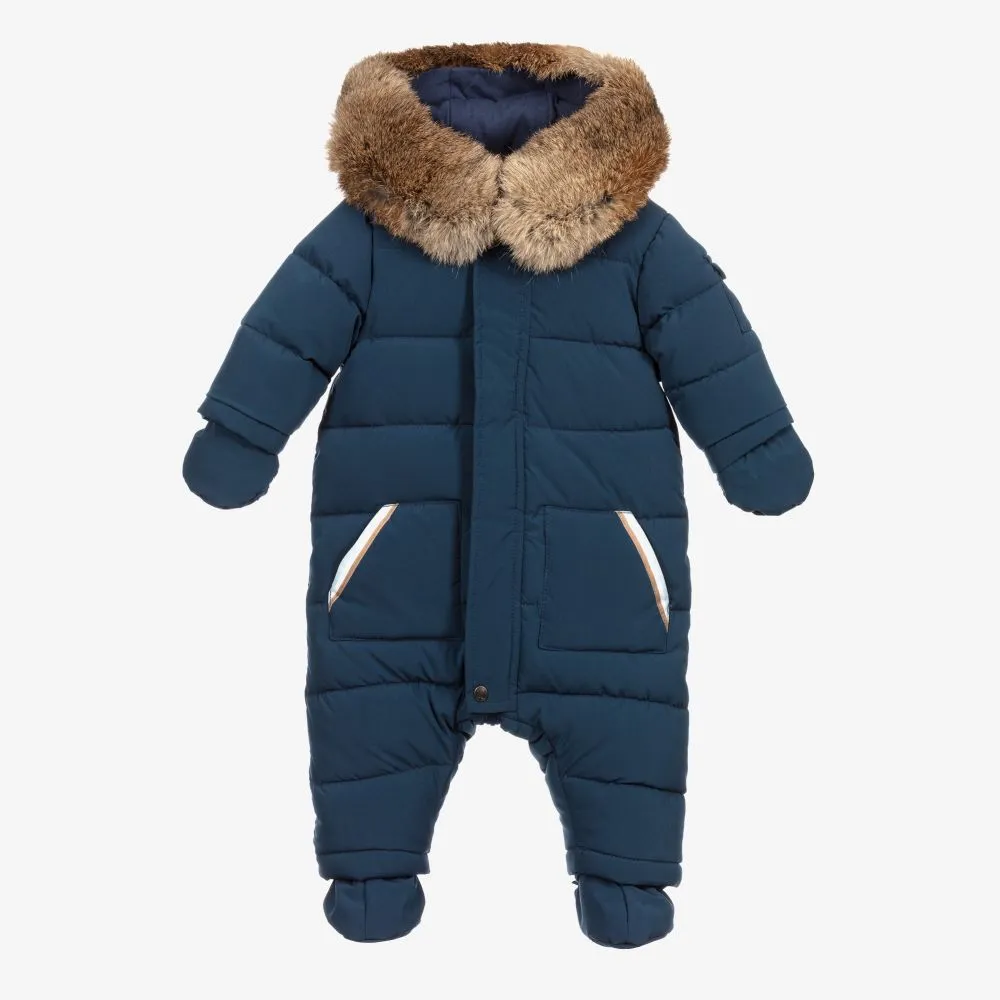 Boys Dark Blue Snowsuit