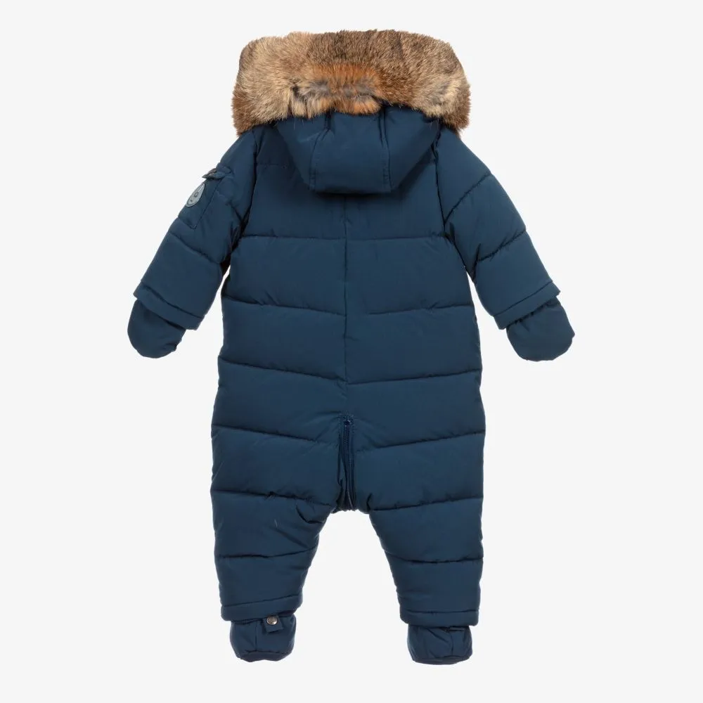 Boys Dark Blue Snowsuit