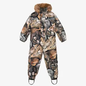 Brown Sleeping Cubs Snowsuit