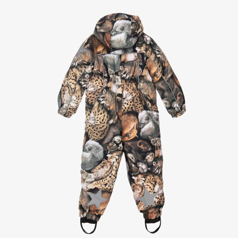 Brown Sleeping Cubs Snowsuit