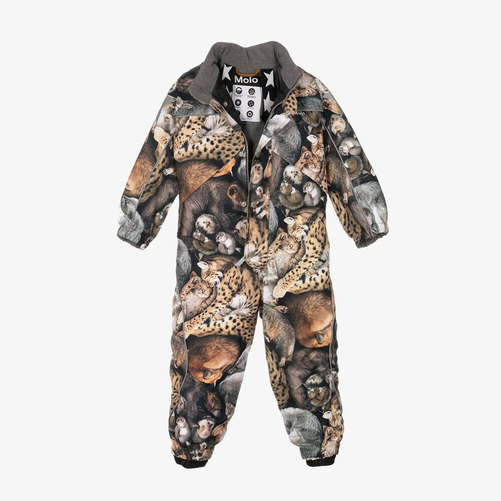 Brown Sleeping Cubs Snowsuit