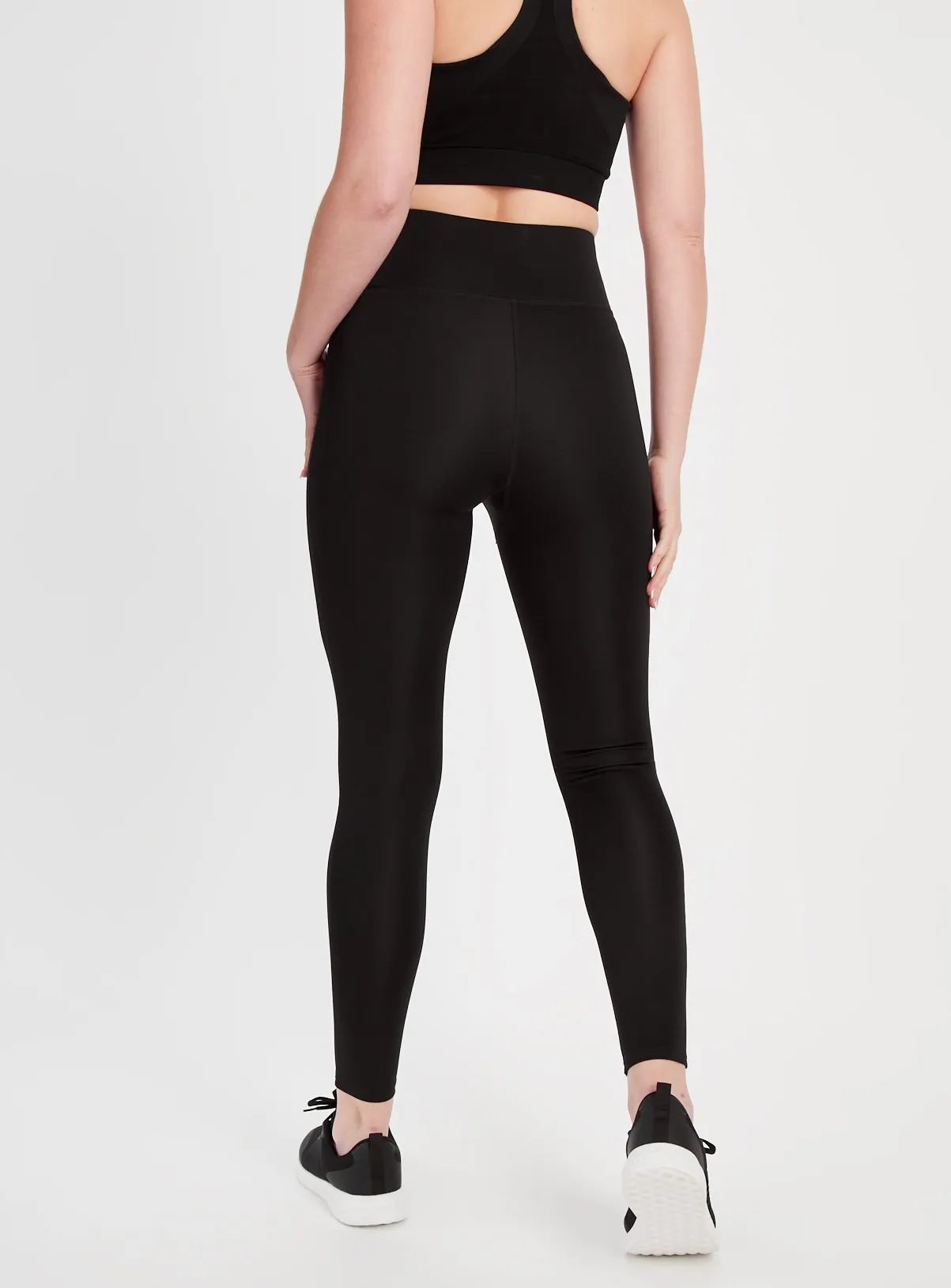 Buy Active Plain Black Leggings  M | Leggings | Tu