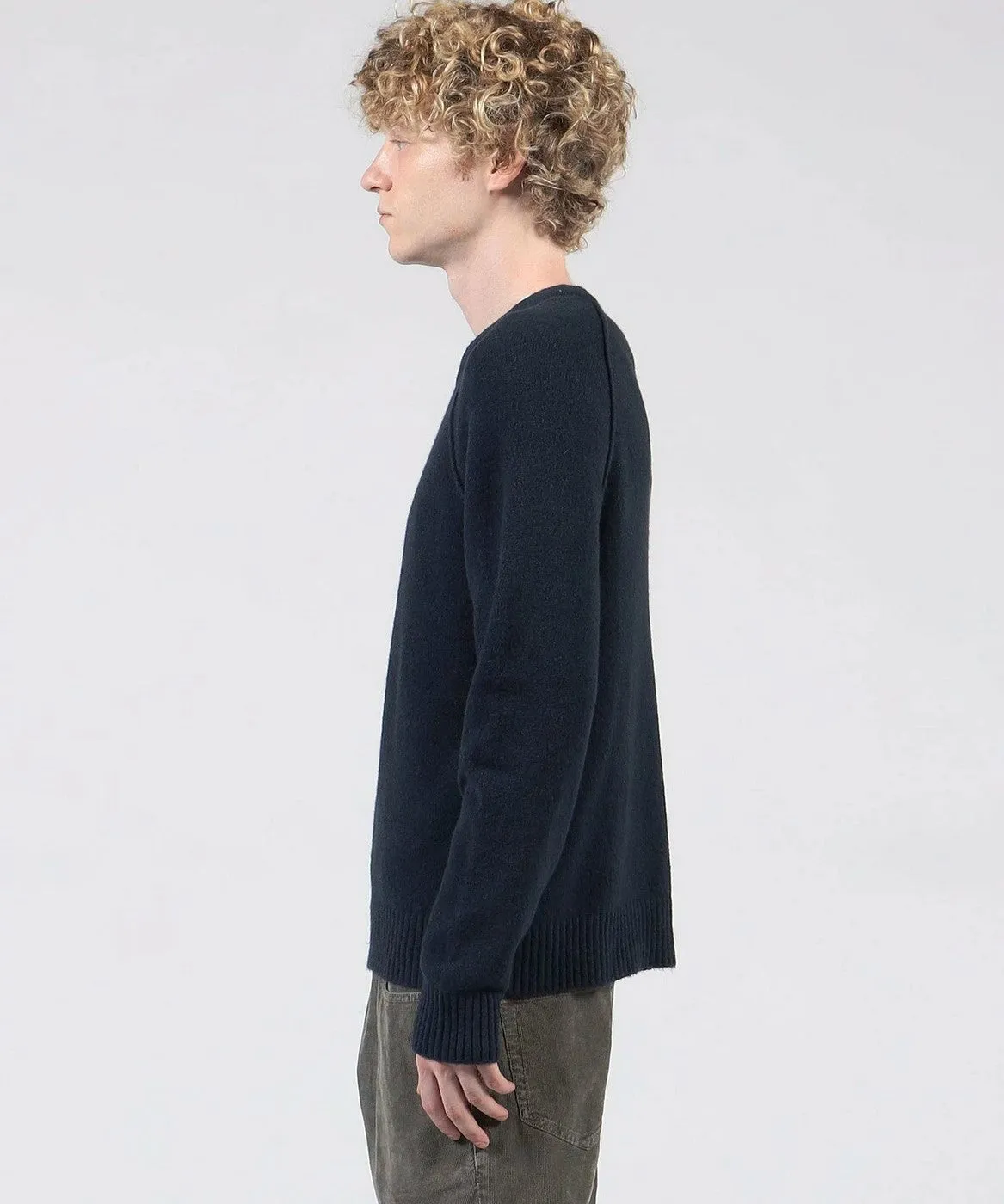 Cashmere Raglan Sweater-Flint