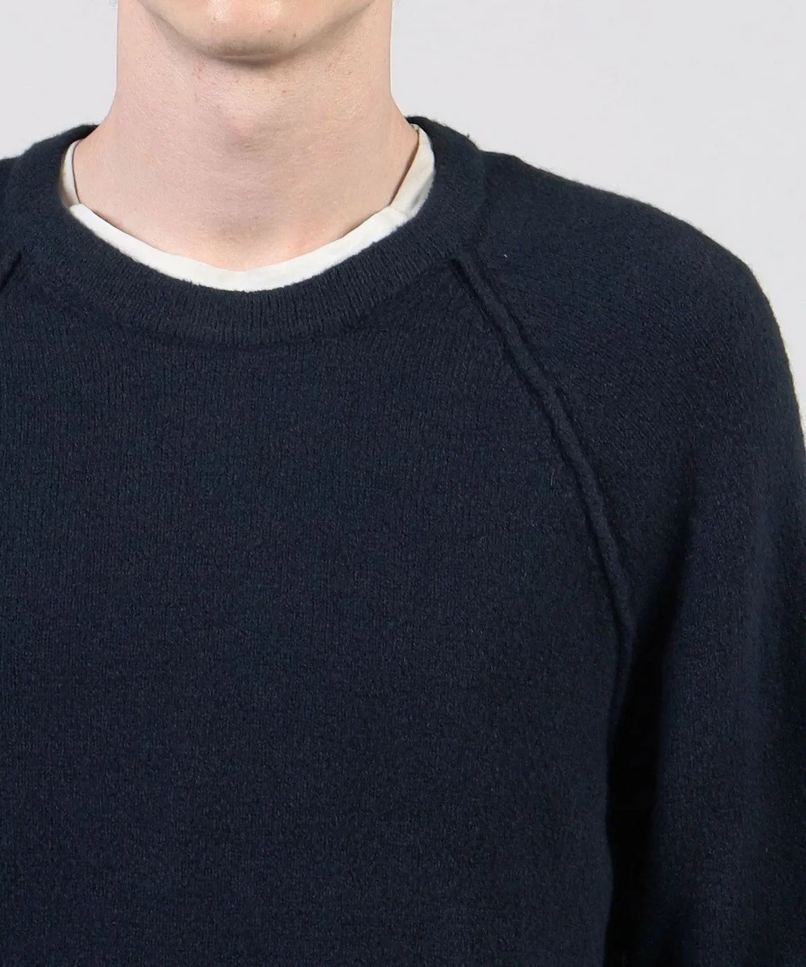 Cashmere Raglan Sweater-Flint