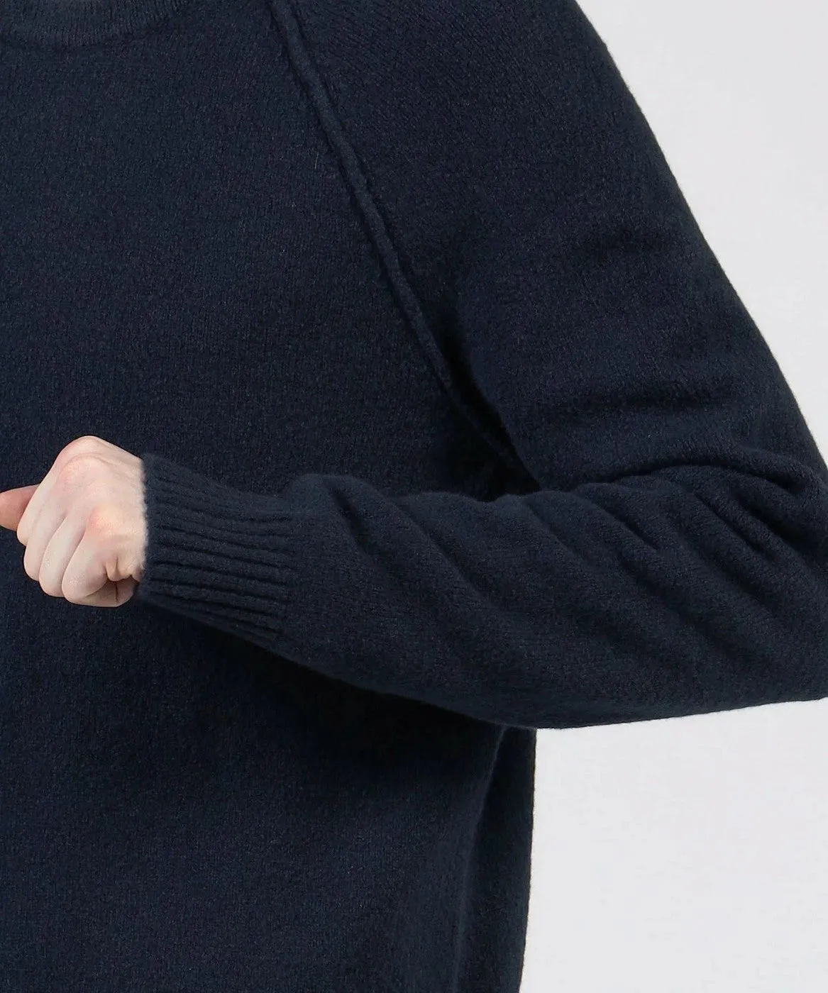 Cashmere Raglan Sweater-Flint