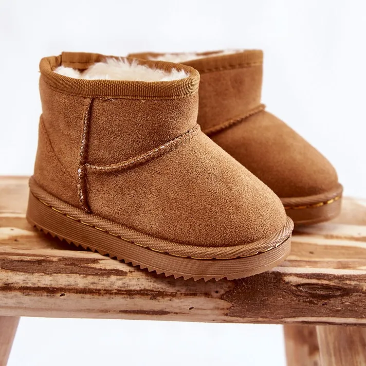 Children's Warm Snow Boots Camel Gooby brown