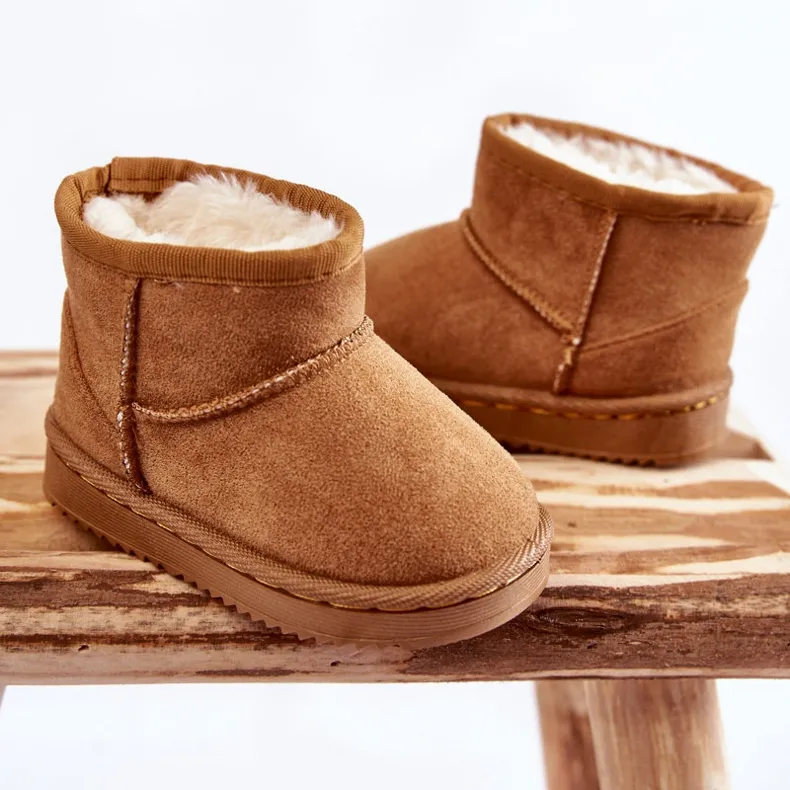 Children's Warm Snow Boots Camel Gooby brown