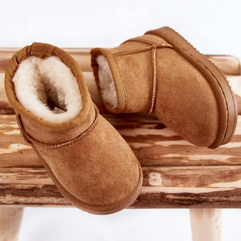 Children's Warm Snow Boots Camel Gooby brown