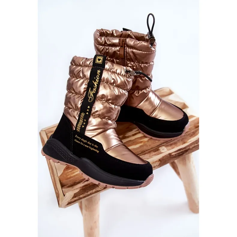 Children's Wool Warm Snow Boots On Golden Delhi Slider