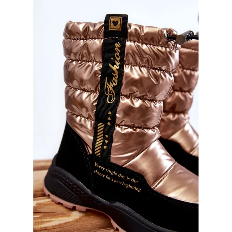 Children's Wool Warm Snow Boots On Golden Delhi Slider