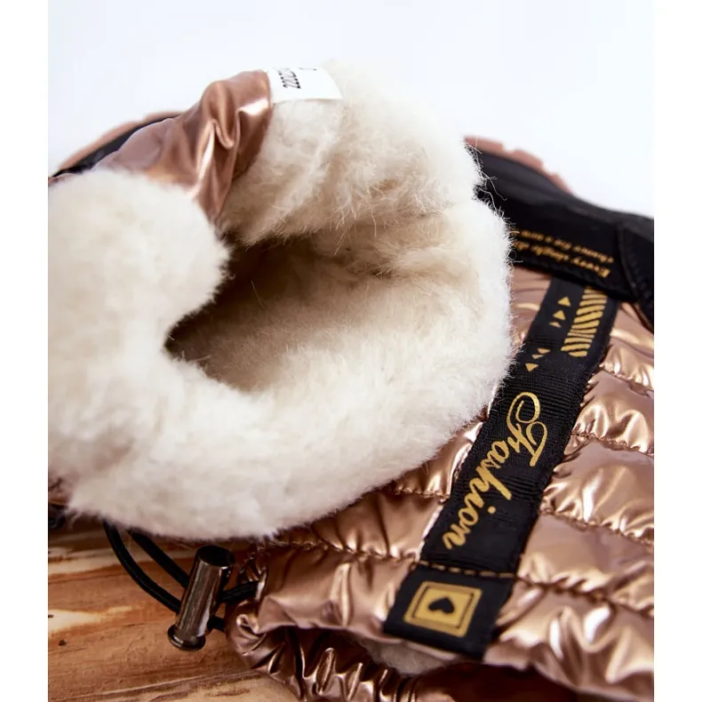 Children's Wool Warm Snow Boots On Golden Delhi Slider