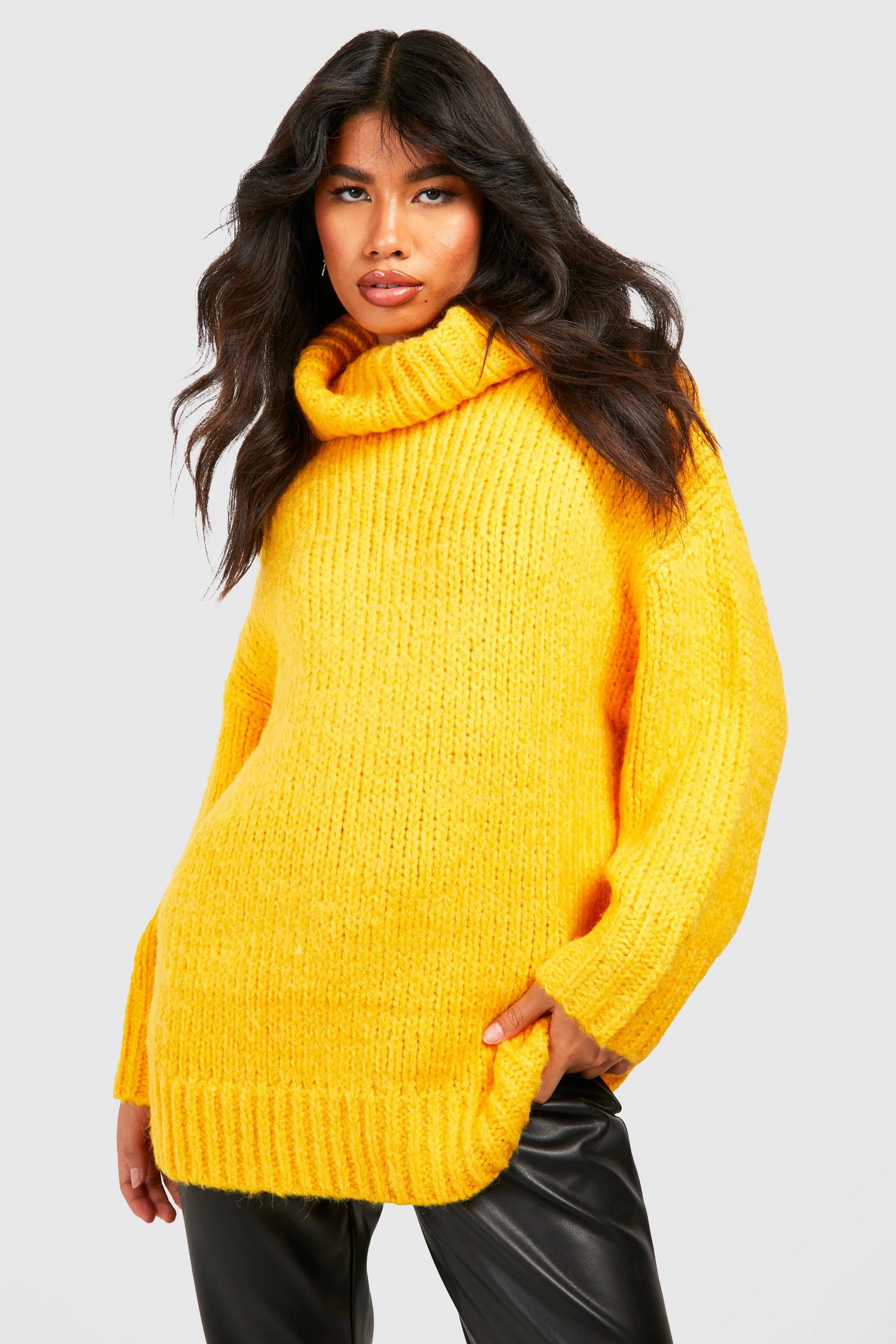 Chunky Oversized Turtleneck Sweater