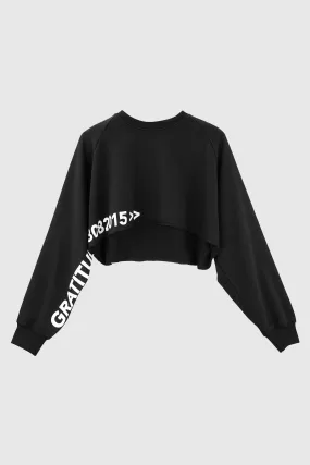 CROP GRATITUDE SWEATER