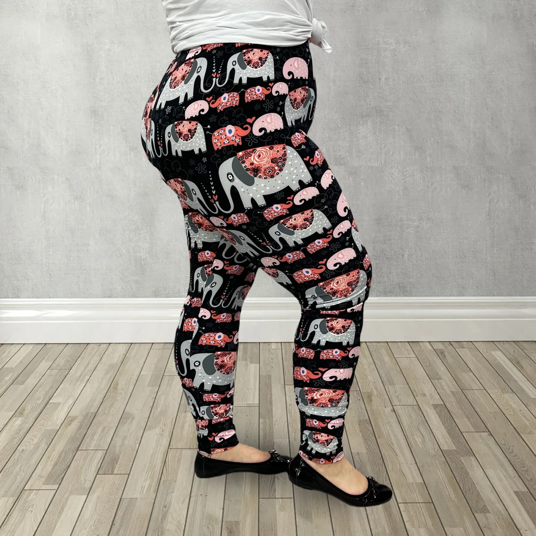 Cute Elephant Print Leggings